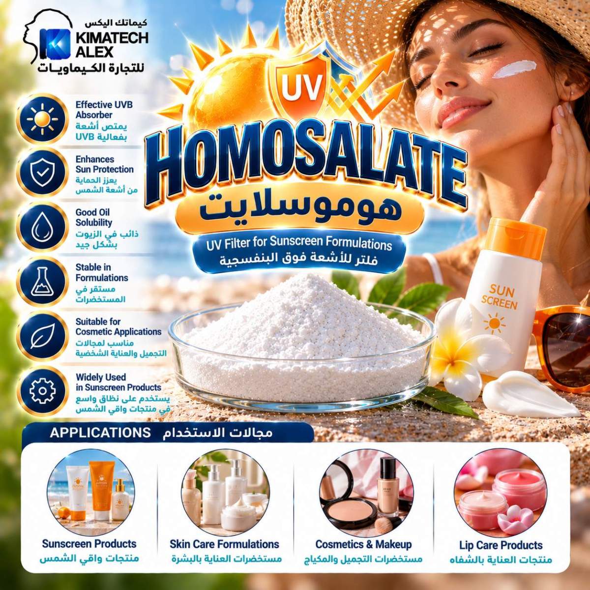 Homosalate UV Protection Infographic HOMOSALATE هوموسلايت - Image 1