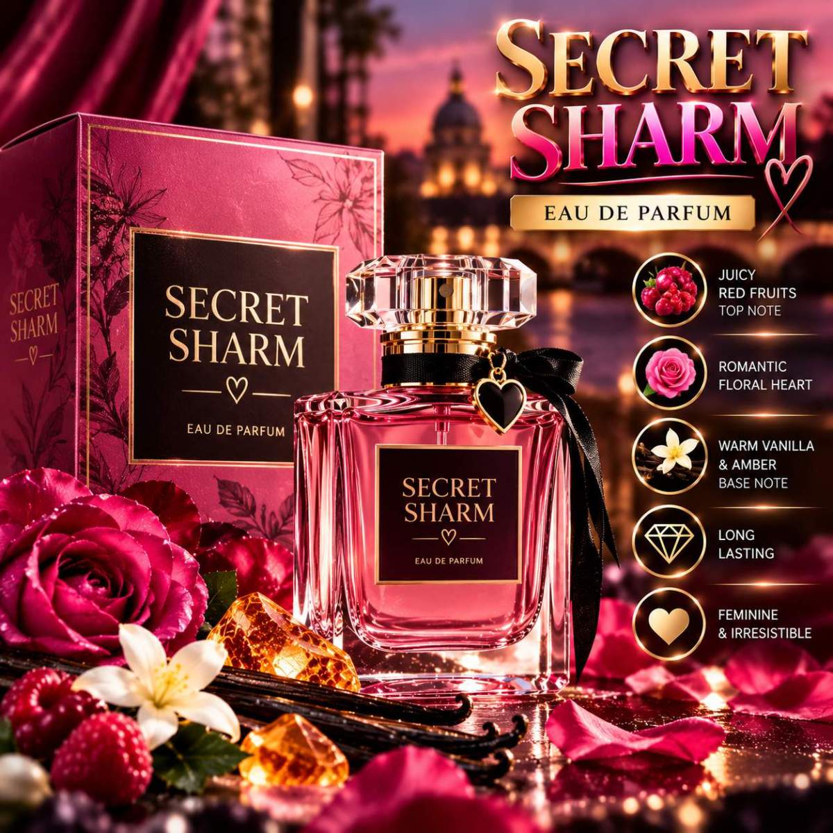 Secret Sharm_ A Romantic Eau de Parfum Secret sharm عطر - Image 1